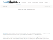 Tablet Screenshot of cambuild.net